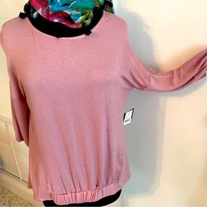 Femme by Tresics long sleeve Rose Knit Top! NEW. Medium